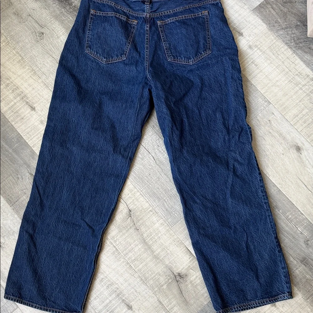 Abercrombie & Fitch the loose high-rise jeans size 32 in Deep Blue - Picture 6 of 7